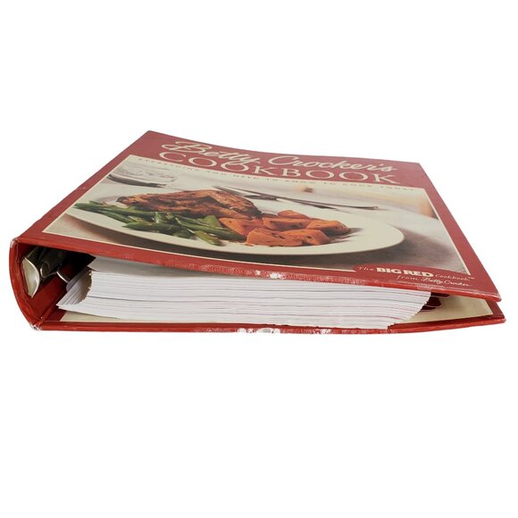 VTG Betty Crocker Cookbook Recipes 5 Ring Big Red Hardcover Divider Tabs 2001 - Picture 3 of 8